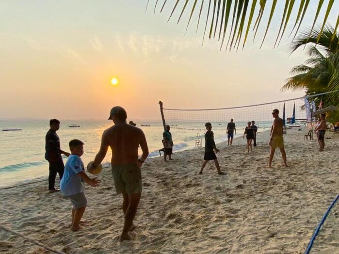 Sunset volleyball